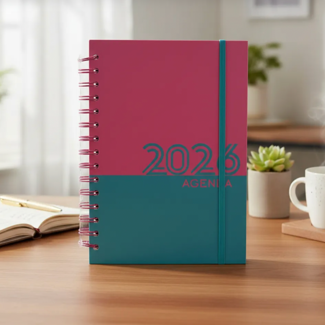 Agenda Planificador 2026 Caratula Gruesa Espiral A5