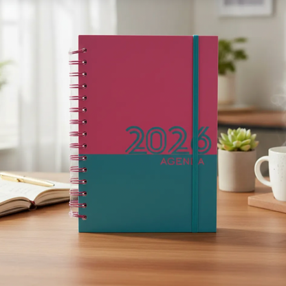 Agenda Planificador 2026 Caratula Gruesa Espiral A5