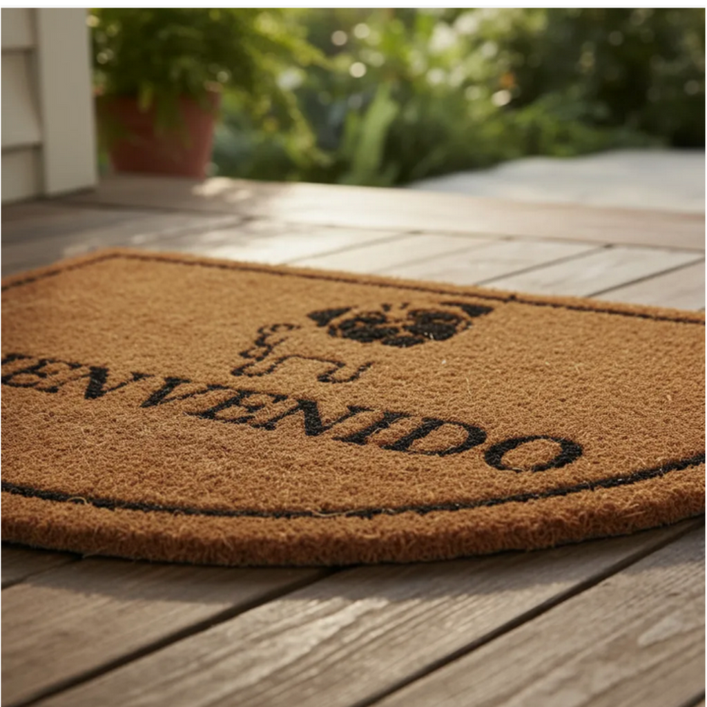 Alfombra Limpia Pies de Mimbre con Diseños
