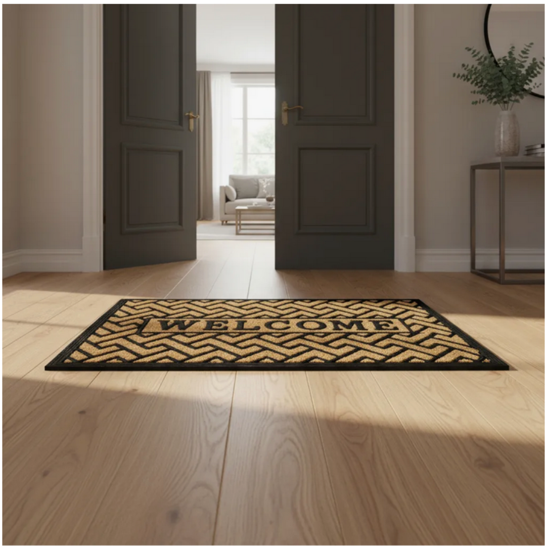 Alfombra para Entradas de Mimbre Welcome (45x75)