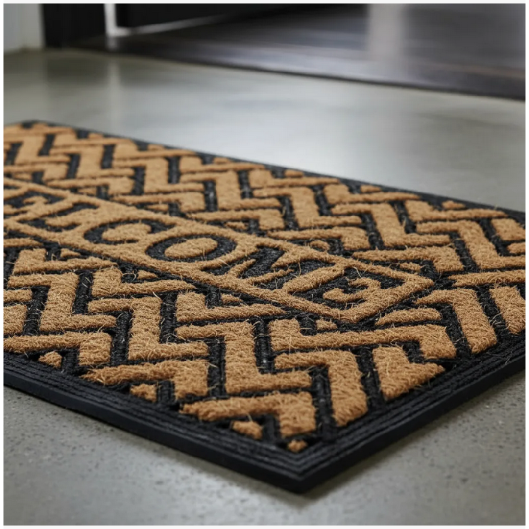 Alfombra para Entradas de Mimbre Welcome (45x75)
