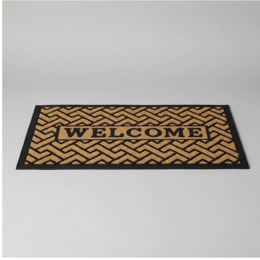 Alfombra para Entradas de Mimbre Welcome (45x75)