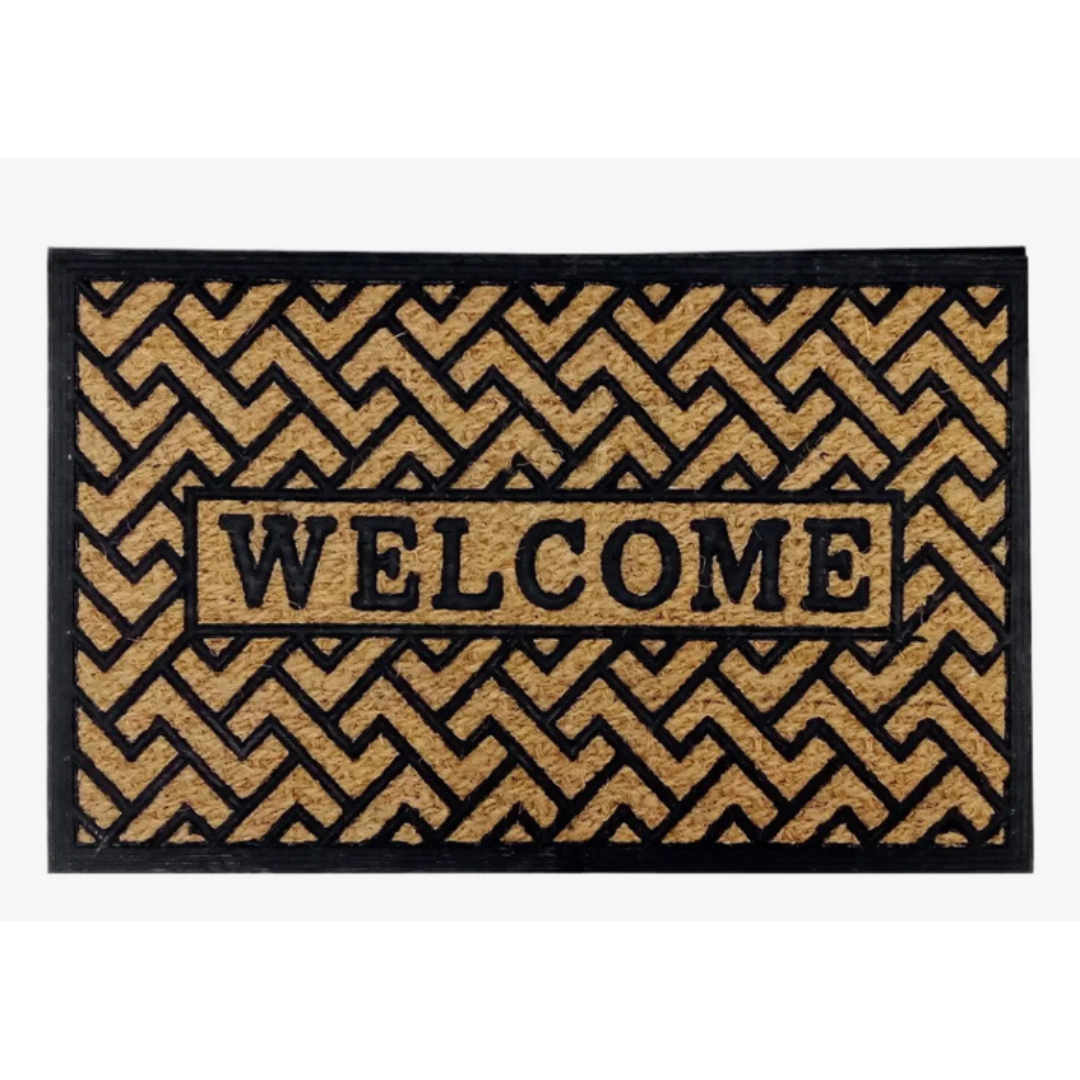 Alfombra para Entradas de Mimbre Welcome (45x75)