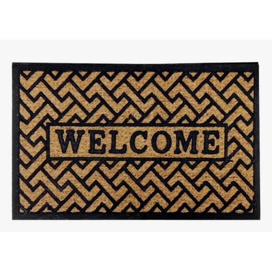 Alfombra para Entradas de Mimbre Welcome (45x75)