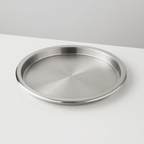 Bandeja Plato Redonda Acero Inoxidable 35 CM