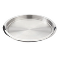 Bandeja Plato Redonda Acero Inoxidable 35 CM