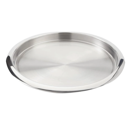 Bandeja Plato Redonda Acero Inoxidable 35 CM