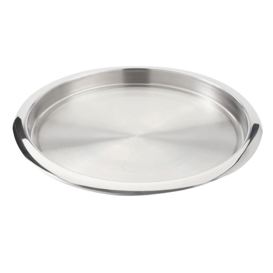 Bandeja Plato Redonda Acero Inoxidable 35 CM