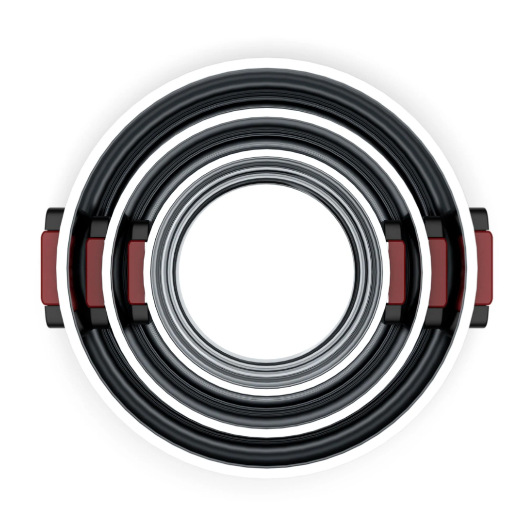 Bateria de Cocina 6 Piezas Acero Inoxidable Wolf