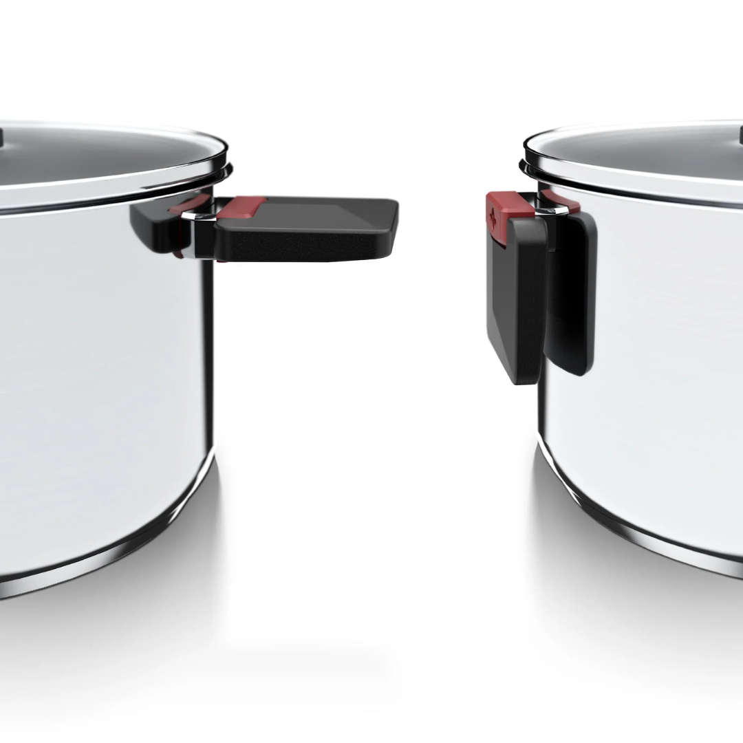 Bateria de Cocina 6 Piezas Acero Inoxidable Wolf