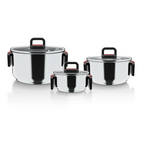 Bateria de Cocina 6 Piezas Acero Inoxidable Wolf