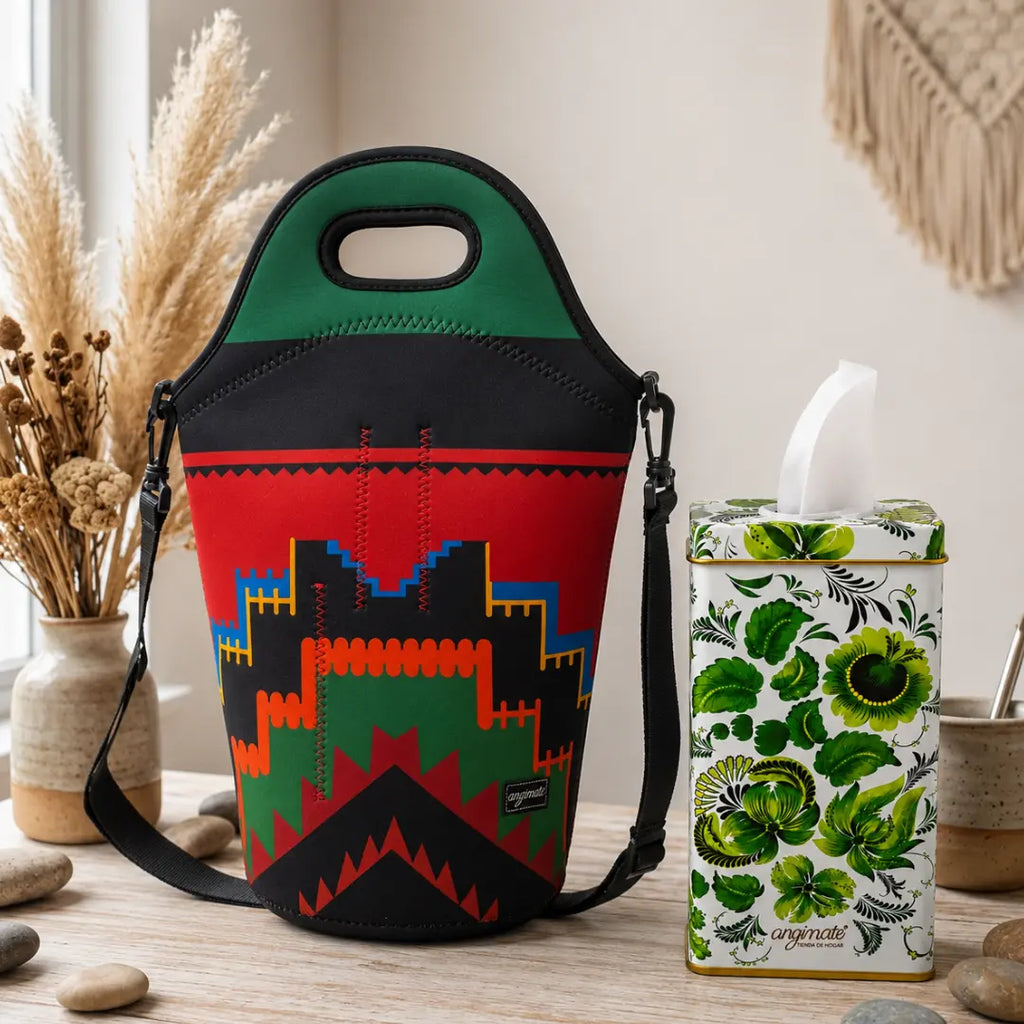 Set Bolso Matero Neopreno + Lata Dispensadora de Yerba 500 g