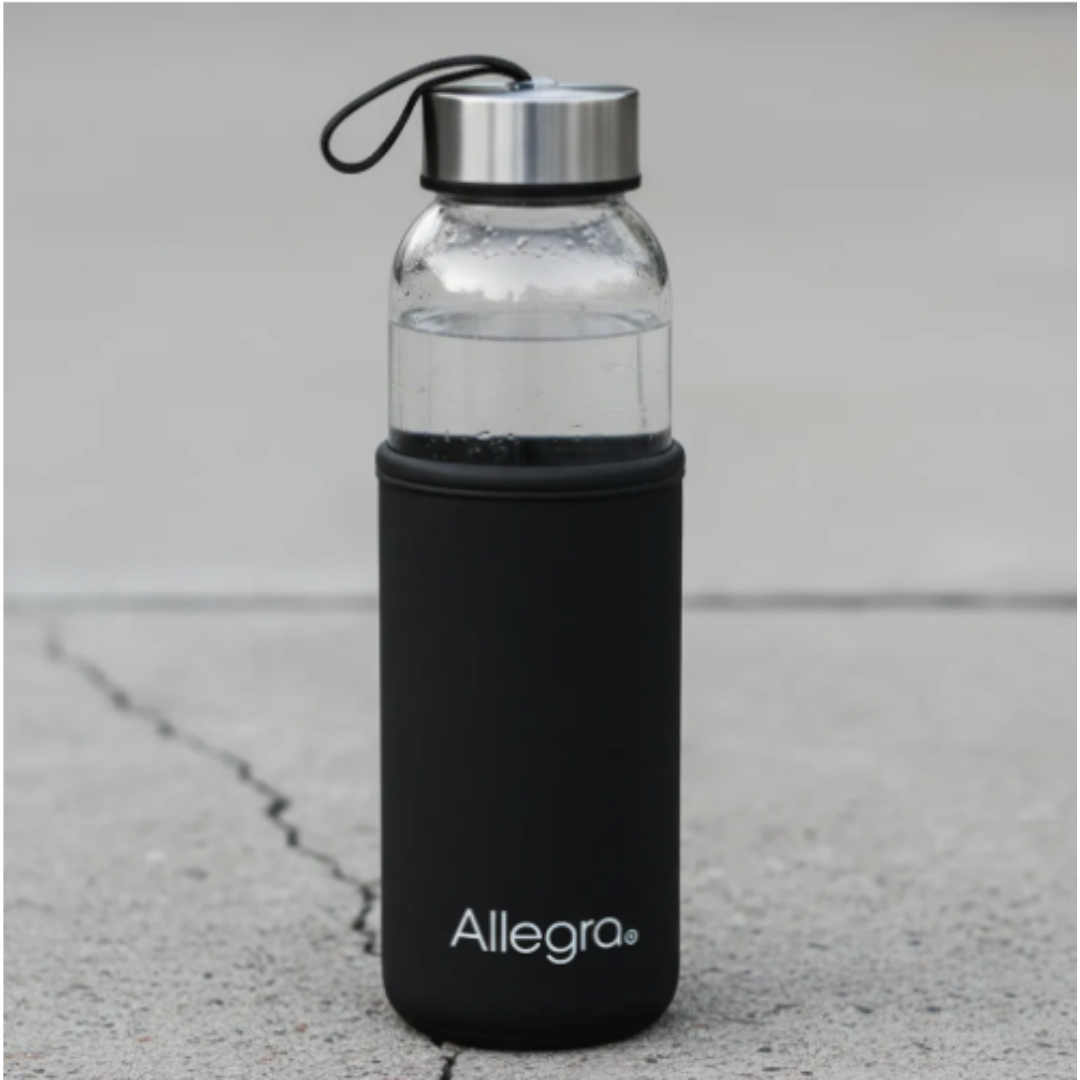 Botella de Agua Deportiva de Vidrio con Funda Frostt 450 ml