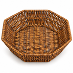Set de 2 Canasto Tejido para Pan Organizador de Mesa