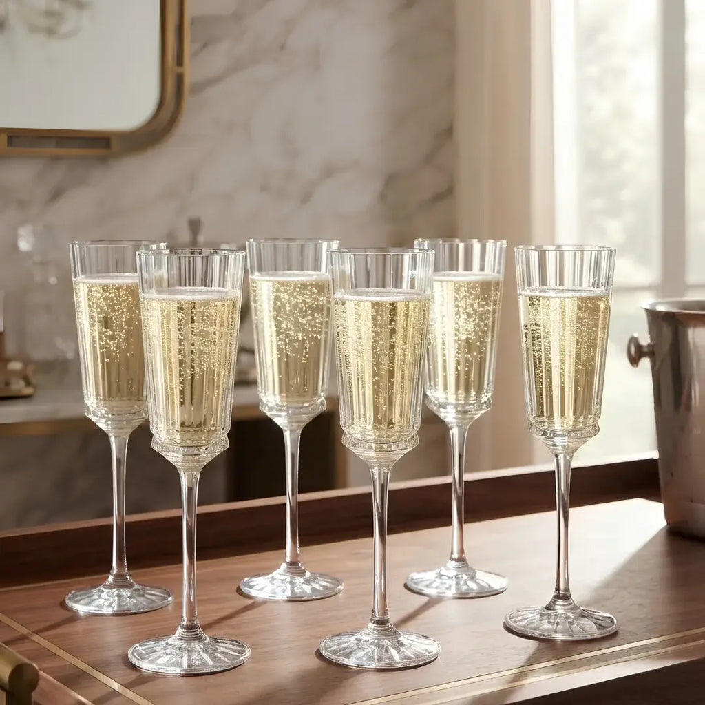 Set 6 Copas Champagne Cristal d’Arques Macassar 170 ml
