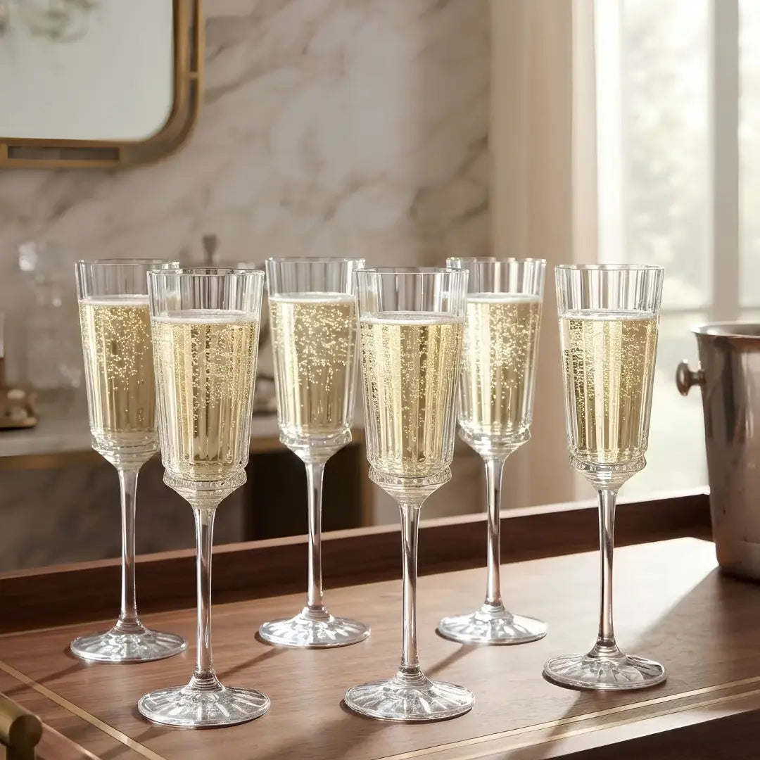 Set 6 Copas Champagne Cristal d’Arques Macassar 170 ml