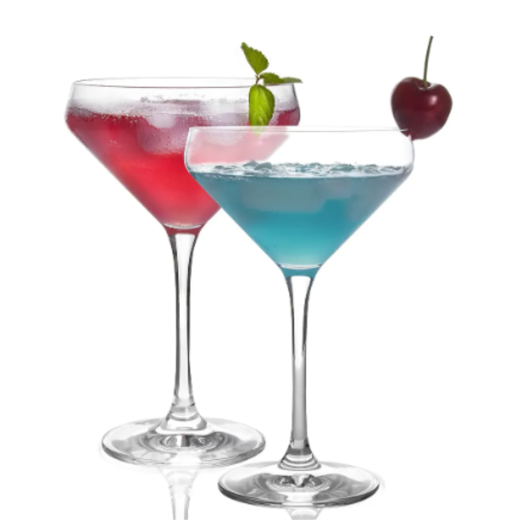 Set 6 Copas Martini Vidrio 345ml | Cristalería Coctelería