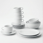 Set de 6 Tazas de Café Porcelana 100cc Wellington