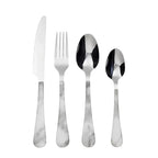 Set Cubiertos 24 Piezas Acero Inoxidable Mármol | Krons