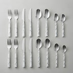 Set Cubiertos 24 Piezas Acero Inoxidable Mármol | Krons