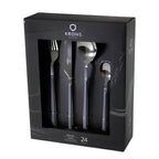 Set Cubiertos 24 Piezas Acero Inoxidable Mármol | Krons