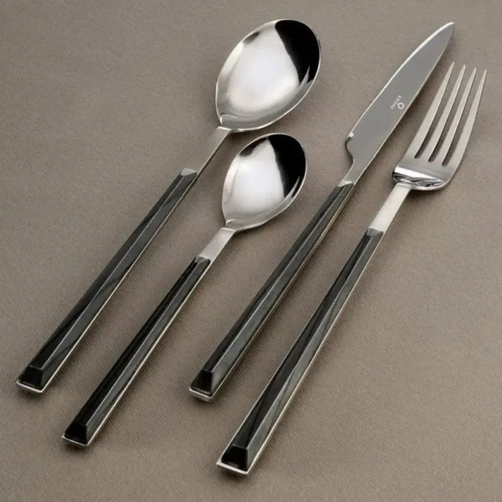 Set Cubiertos 24 Piezas Acero Inoxidable Mármol | Krons