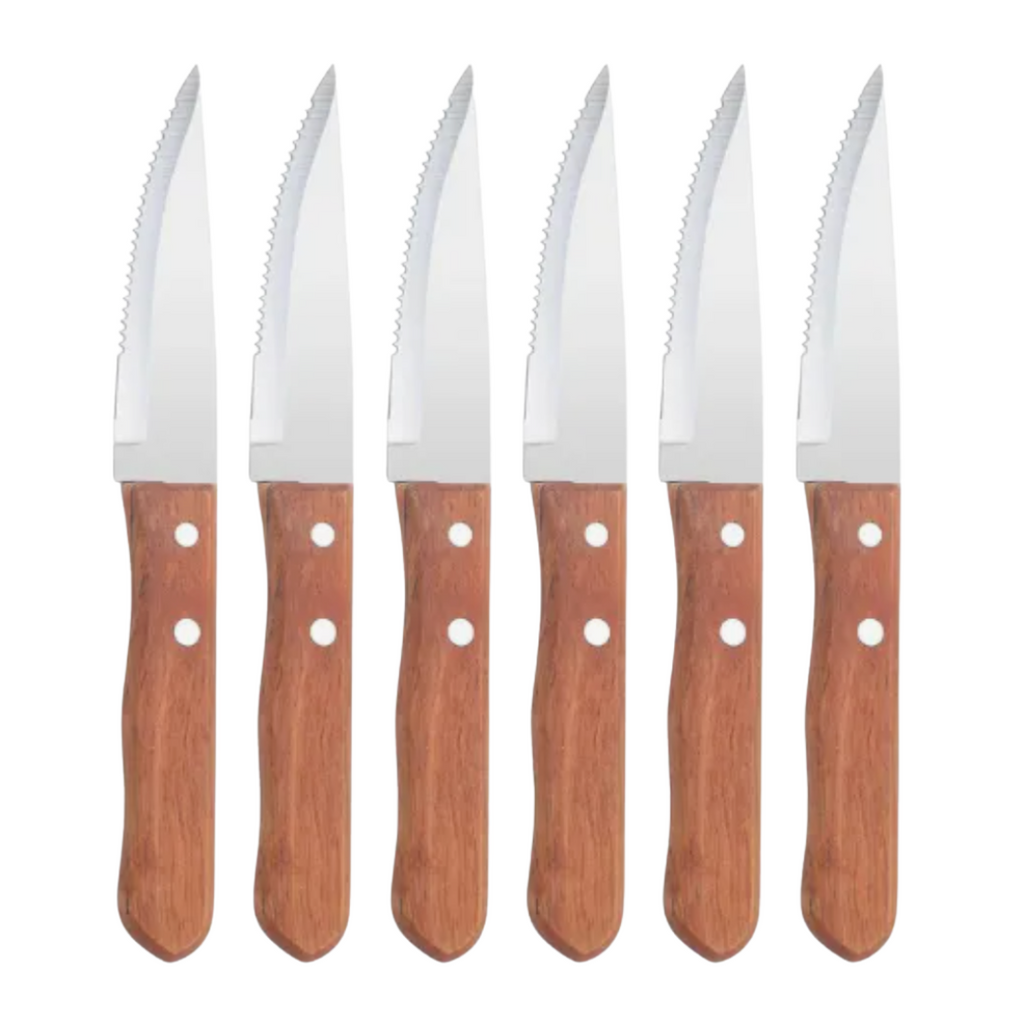 Set 6 Cuchillos de Carne Dentados Fontina