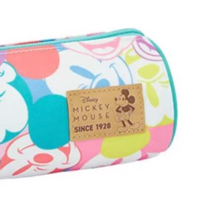 Estuche Escolar Cilindrico Mickey Mouse Colorido