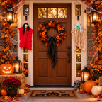 Set 2 Fantasmas Colgantes Halloween Decoración Terror