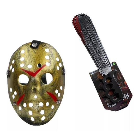 Mascara  Hockey Jason + Motosierra Halloween