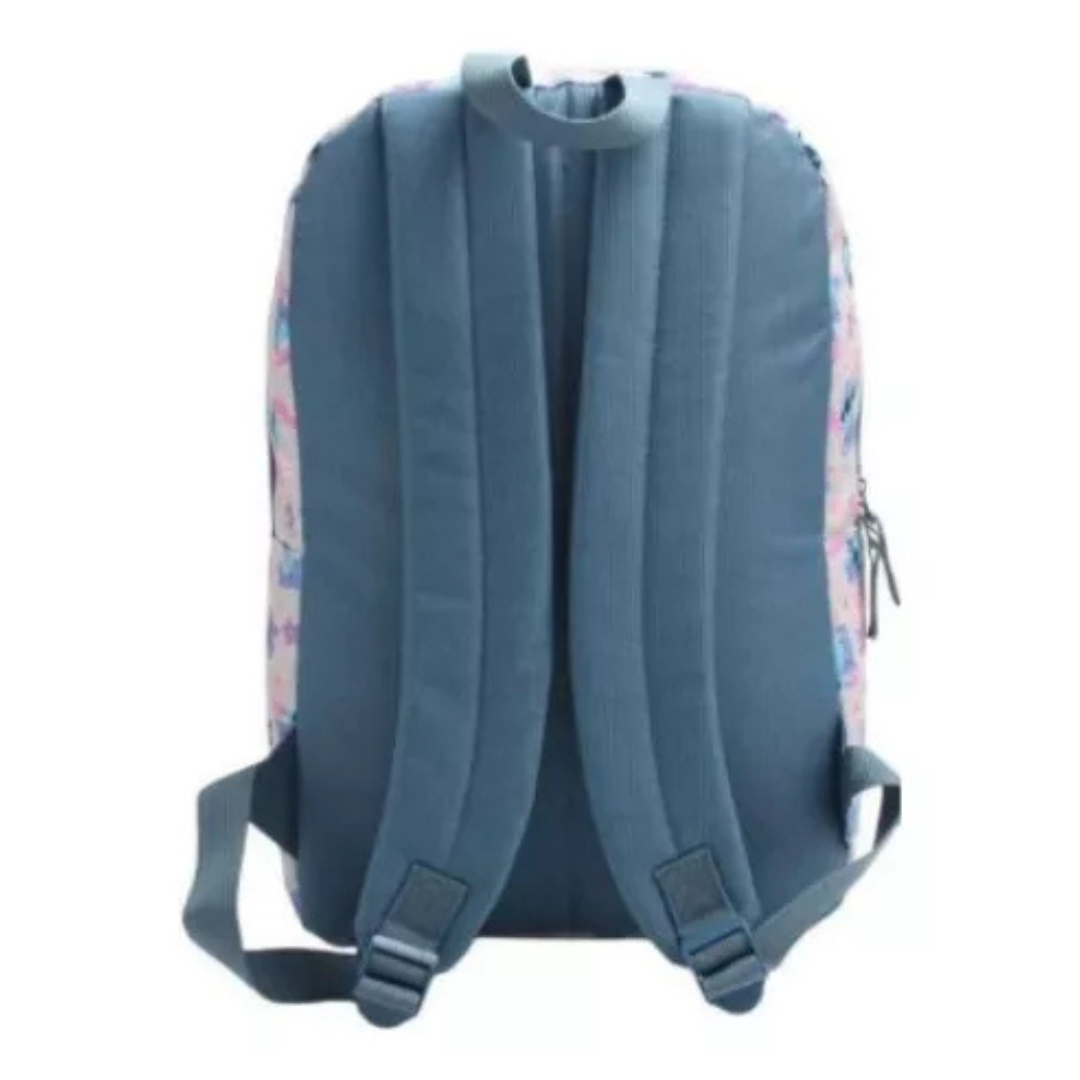 Mochila Escolar Juvenil Stitch Rosa