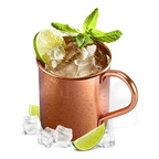 Set 2 Mug de Cobre Coctel 430 ML Rectos