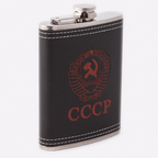 Set Petaca Licorera CCCP 8oz | Acero Inoxidable y Vasos