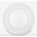 Plato Fondo de Porcelana Blanco 26 cm Wellington