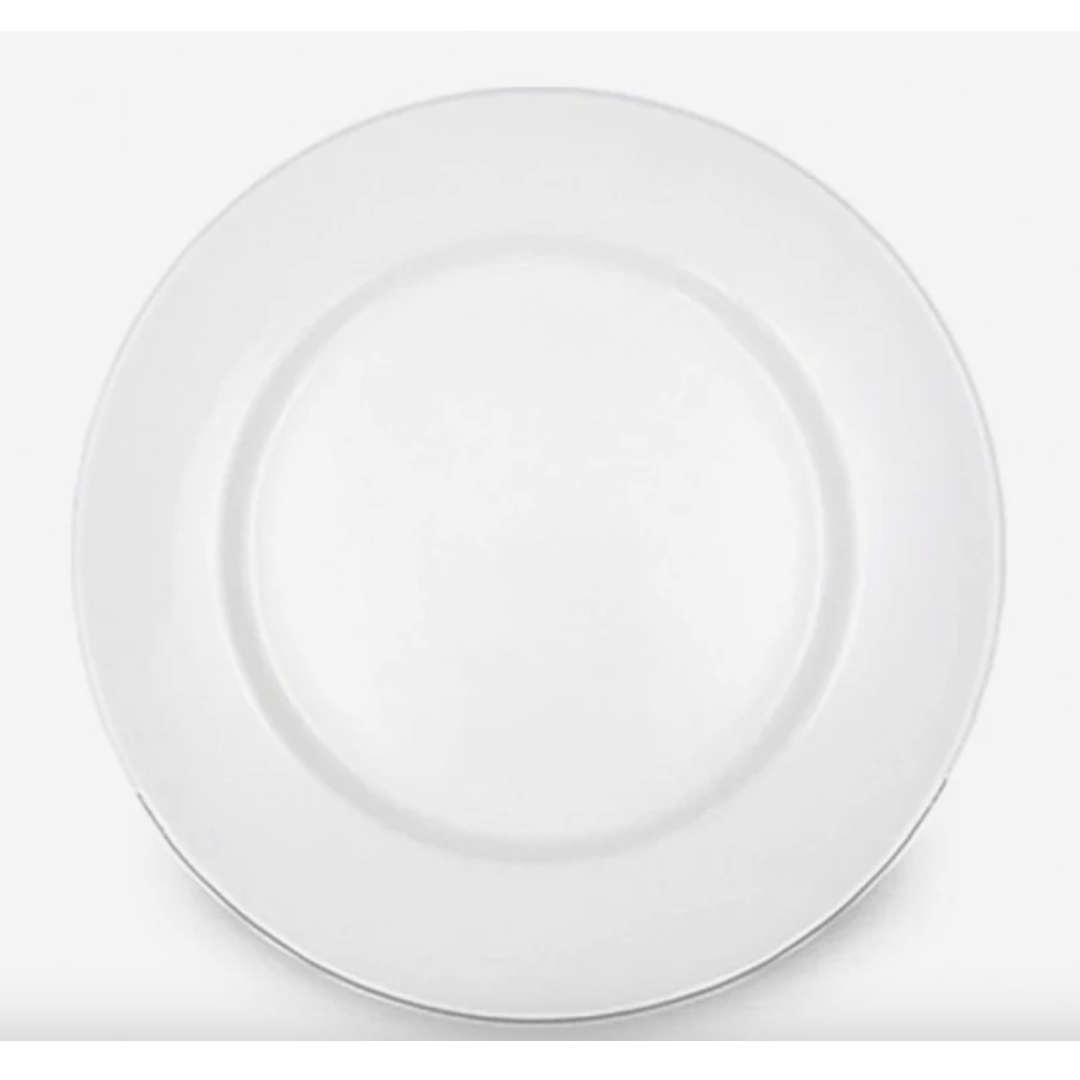 Plato Fondo de Porcelana Blanco 26 cm Wellington