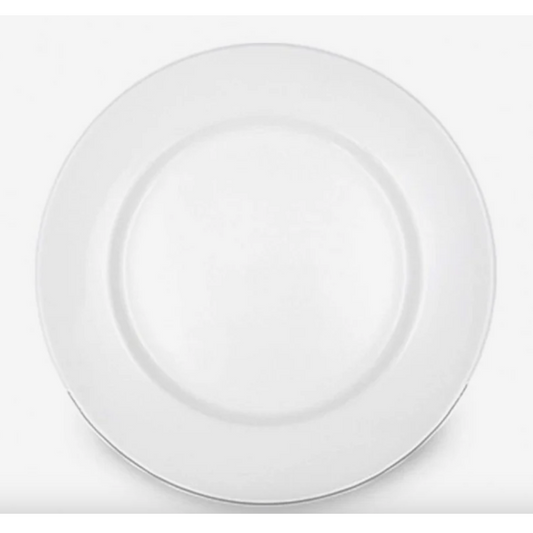 Plato Fondo de Porcelana Blanco 26 cm Wellington