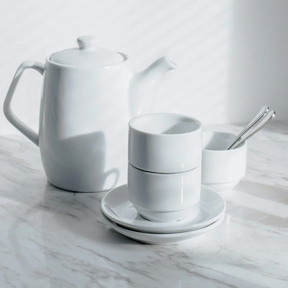 Plato Te de Porcelana Apilable 14 Cm