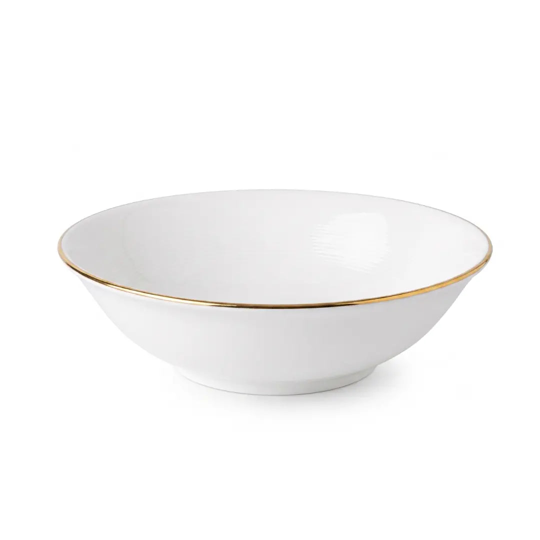 Plato Hondo 25.5 cm Hallen Royal Porcelana Blanca