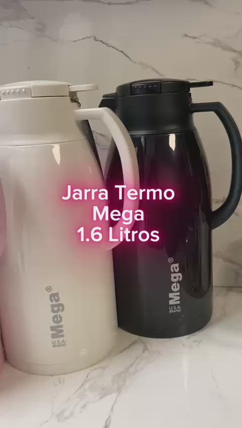 Jarra Termo Doble Pared de Vidrio Mega 1.6 Litros