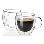 Taza para Cafe o Te Vidrio Doble Pared 250 ML