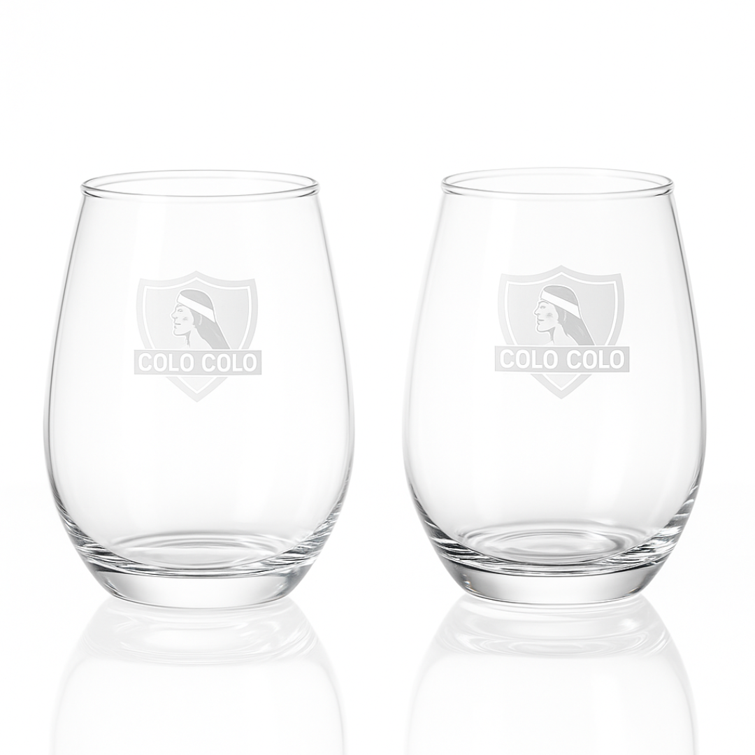 Set 2 Vasos Colo Colo para Regalo