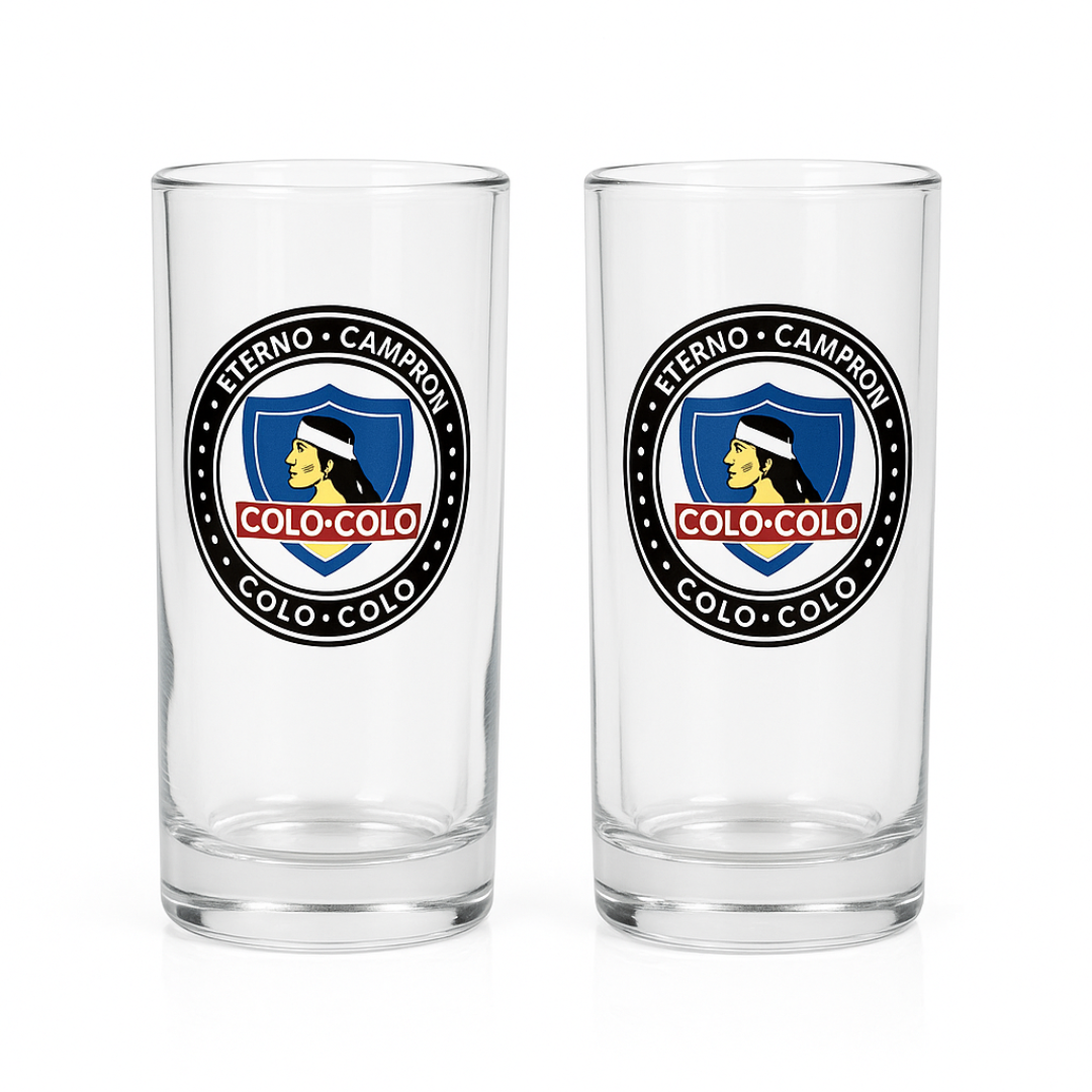 Set 2 Vasos Colo Colo 500 ml para Regalo 