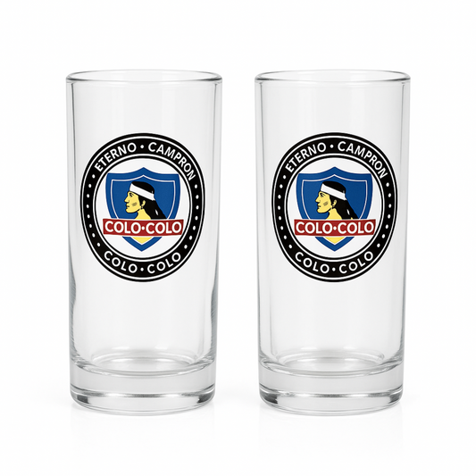 Set 2 Vasos Colo Colo 500 ml para Regalo 