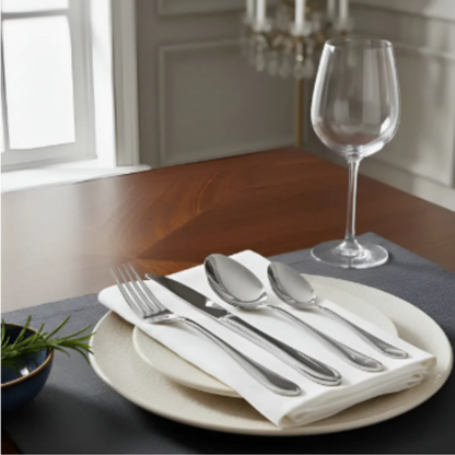 Set 24 Cubiertos de Mesa Krons Vancouver Perlados