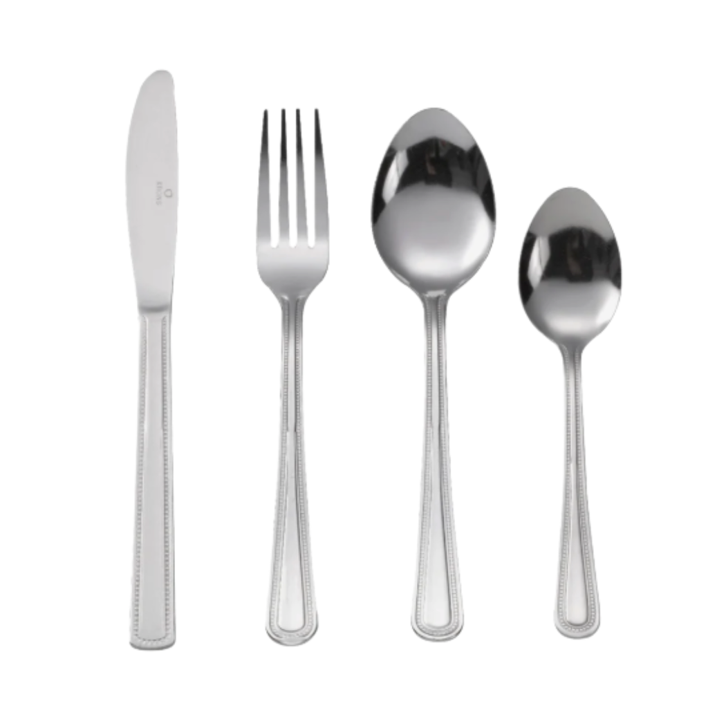Set 24 Cubiertos de Mesa Krons Newcastle Perlados