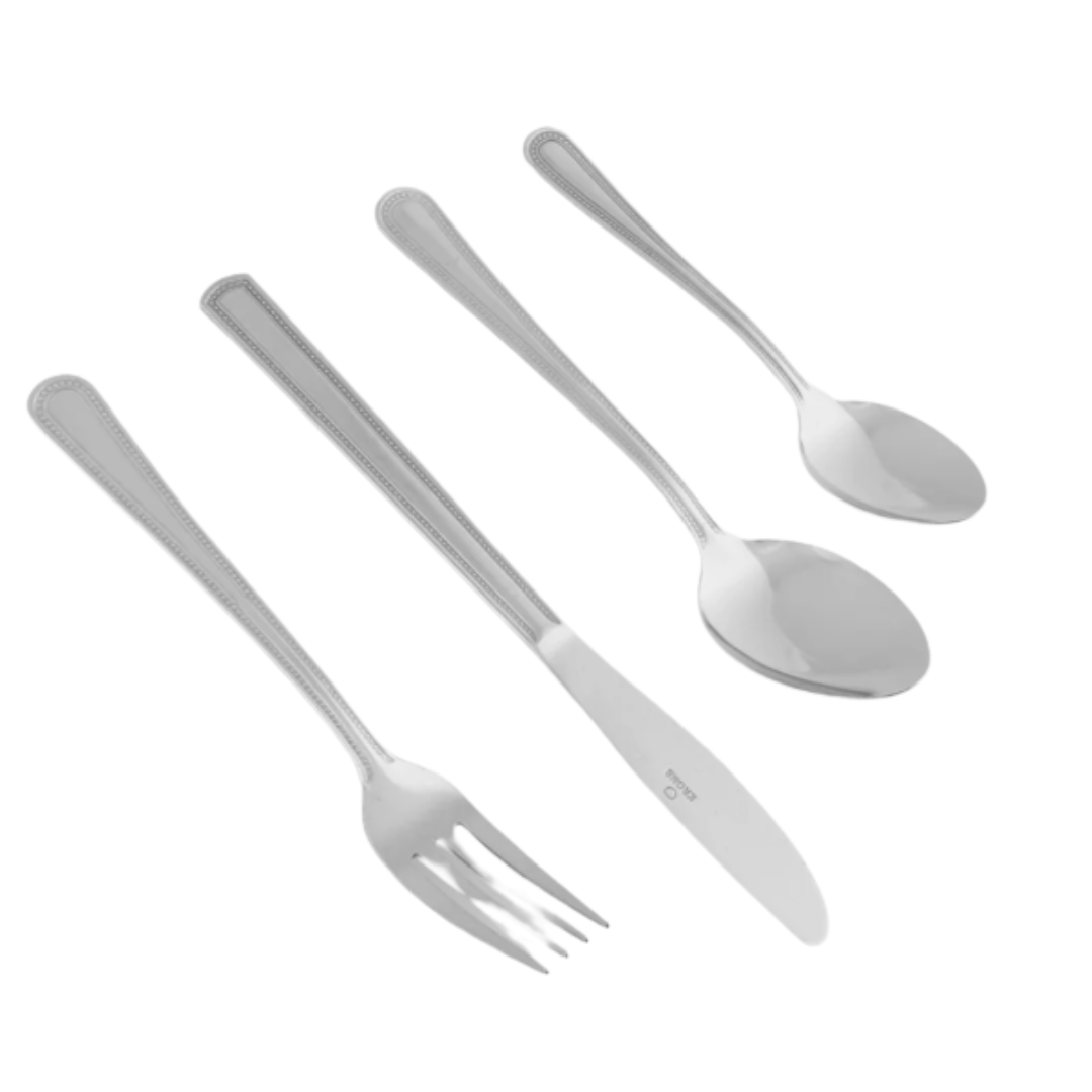Set 24 Cubiertos de Mesa Krons Newcastle Perlados