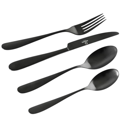 Set 24 Cubiertos Black Krons