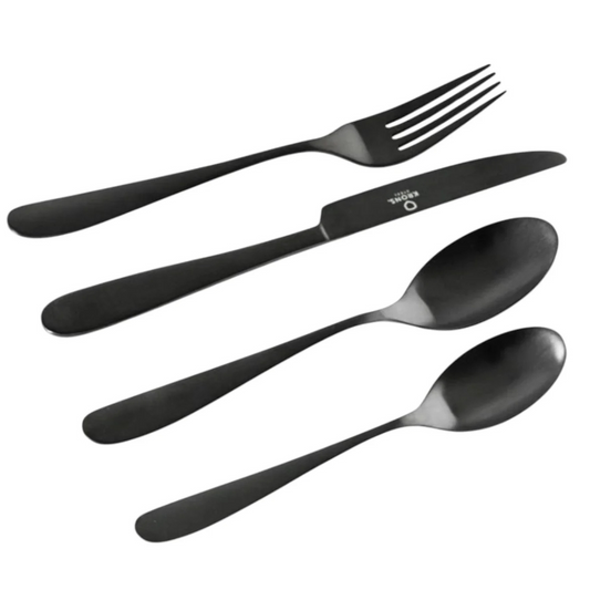 Set 24 Cubiertos Black Krons
