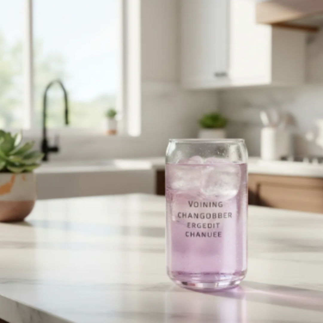 Set 6 Vasos Lata con Frases Cristar | Vidrio 473ml 1