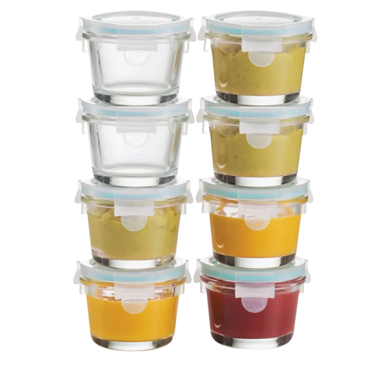 Set 8 Mini Taper para Alimentos Allegra 165 ml Redond